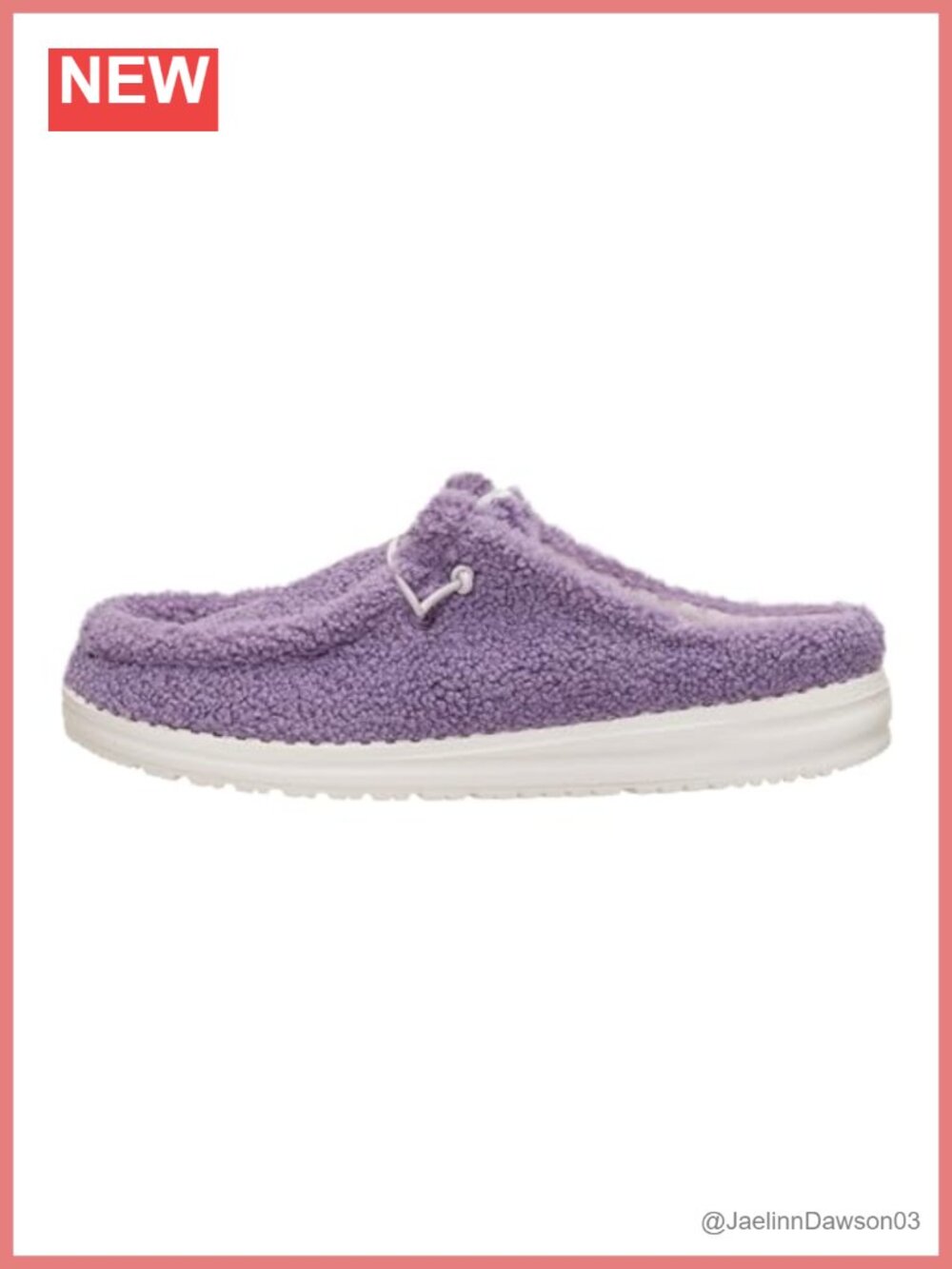 Sherpa Upper Slip On Mule Relaxed Fit Memory Foam Insole